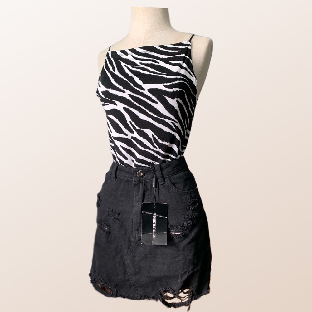 Vintage zebra print top